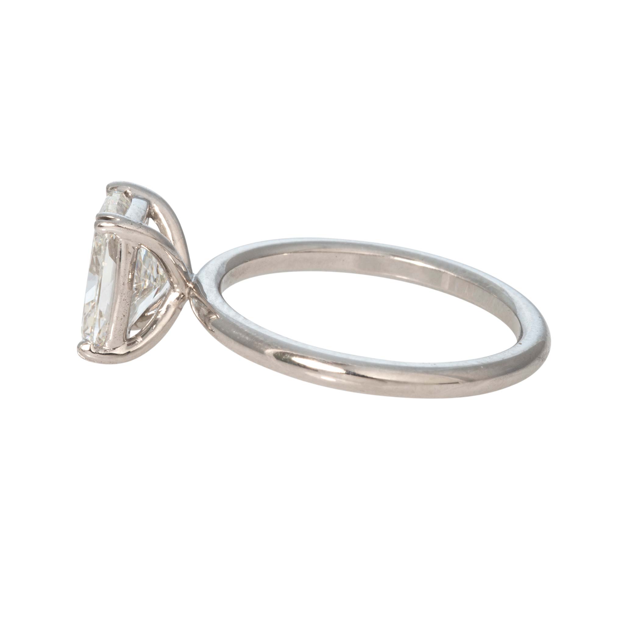 2ct I SI1 Cushion Diamond Solitaire 14K White Gold Engagement Ring