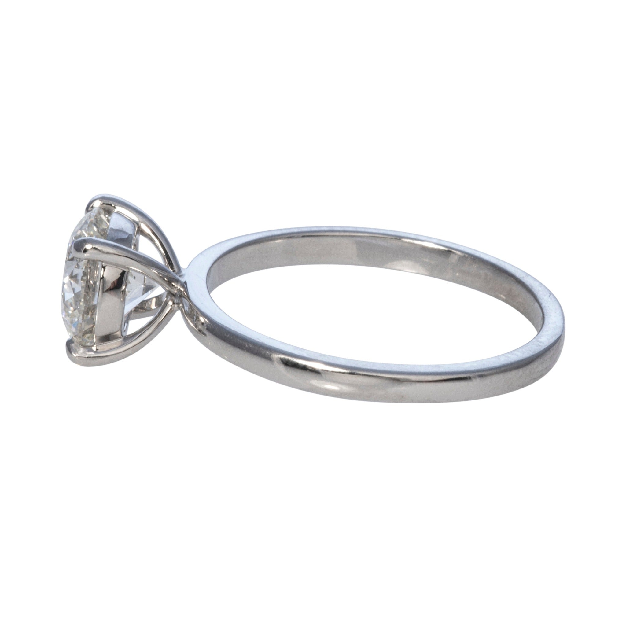 1.5ct Round Diamond Solitaire 14K White Gold Engagement Ring