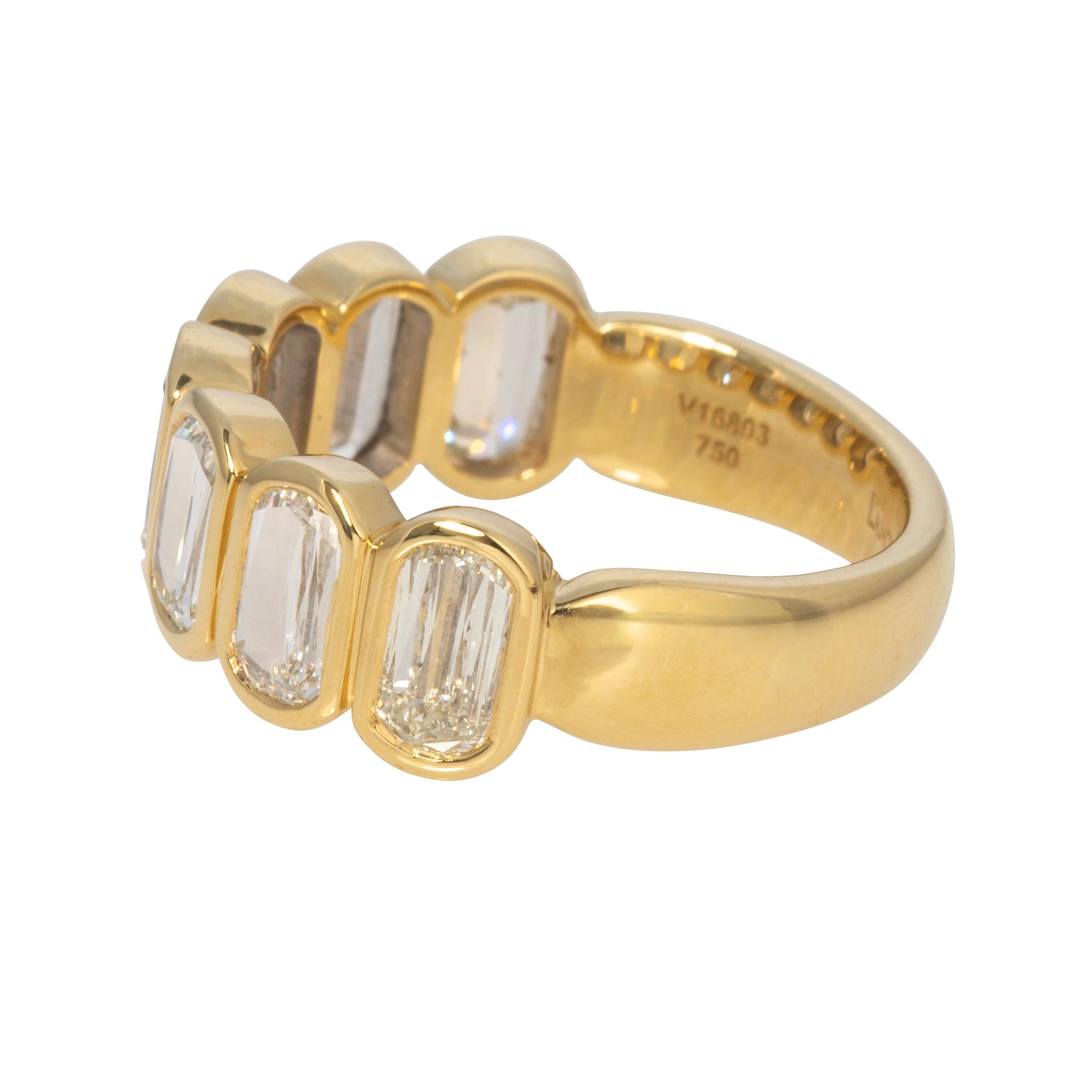 Christopher Designs 1.95ctw LâAmour Crisscut Diamond Bezel Seven-Stone Band