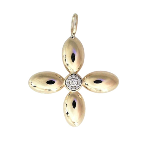 The Mary Pavé Diamond Cross Pendant