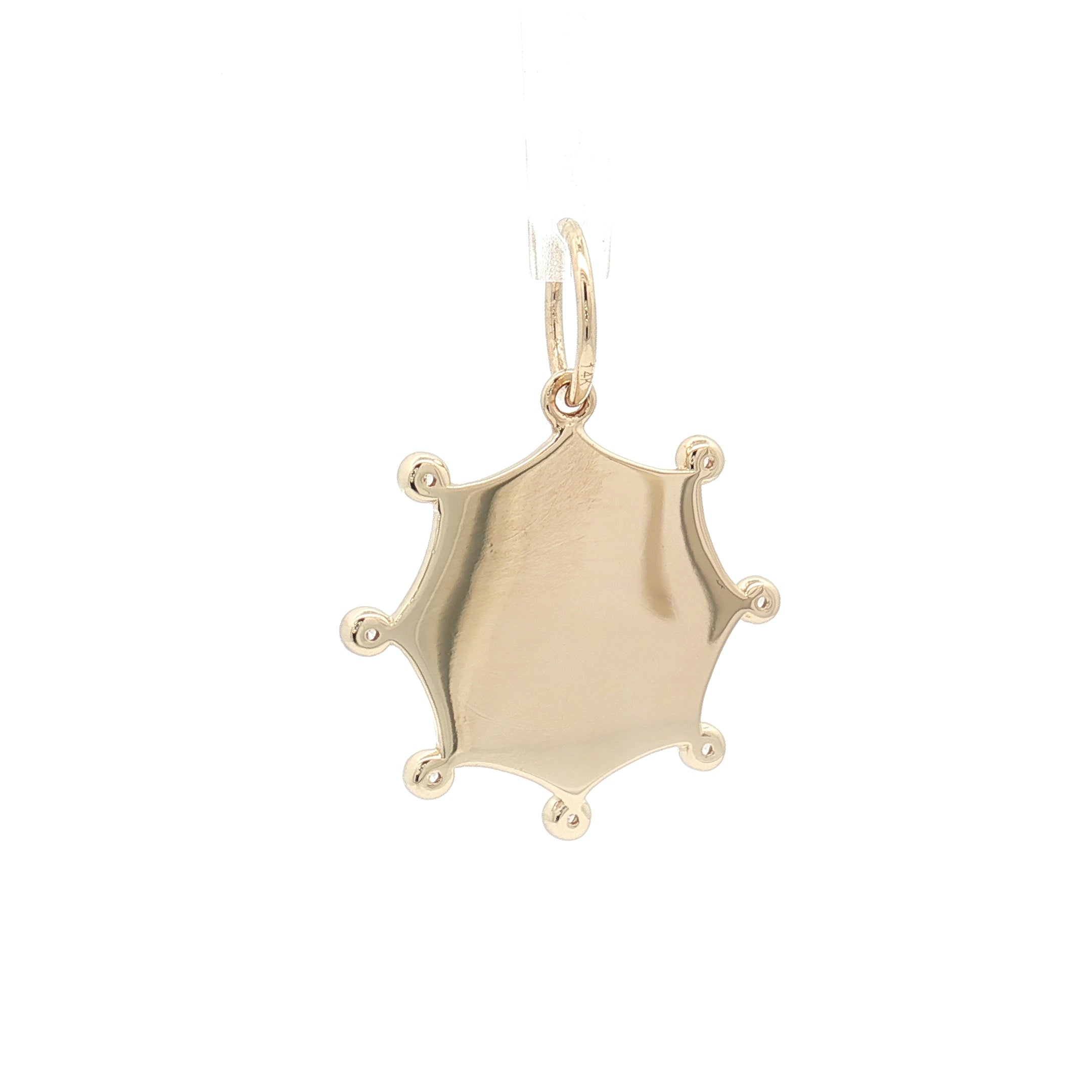 Diamond 14K Yellow Gold Pendant