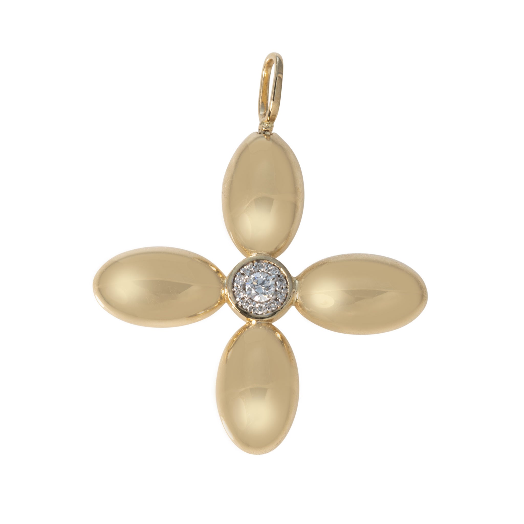 The Mary Pavé Diamond Cross Pendant