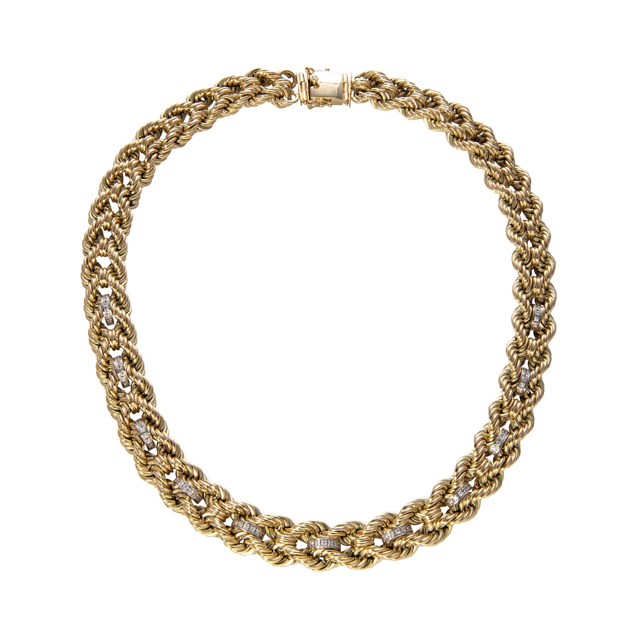 The Petite Club Necklace with Diamonds