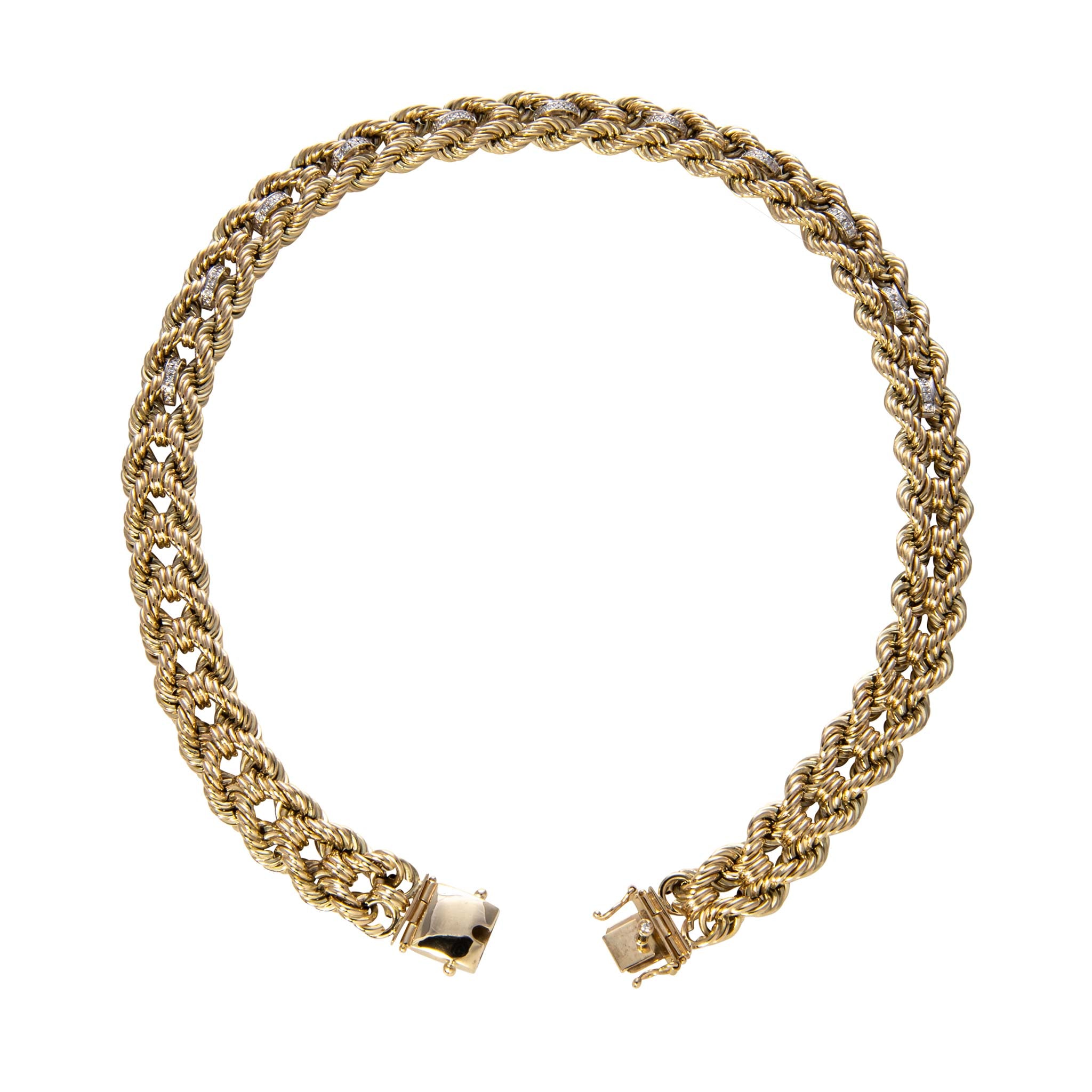 The Petite Club Necklace with Diamonds