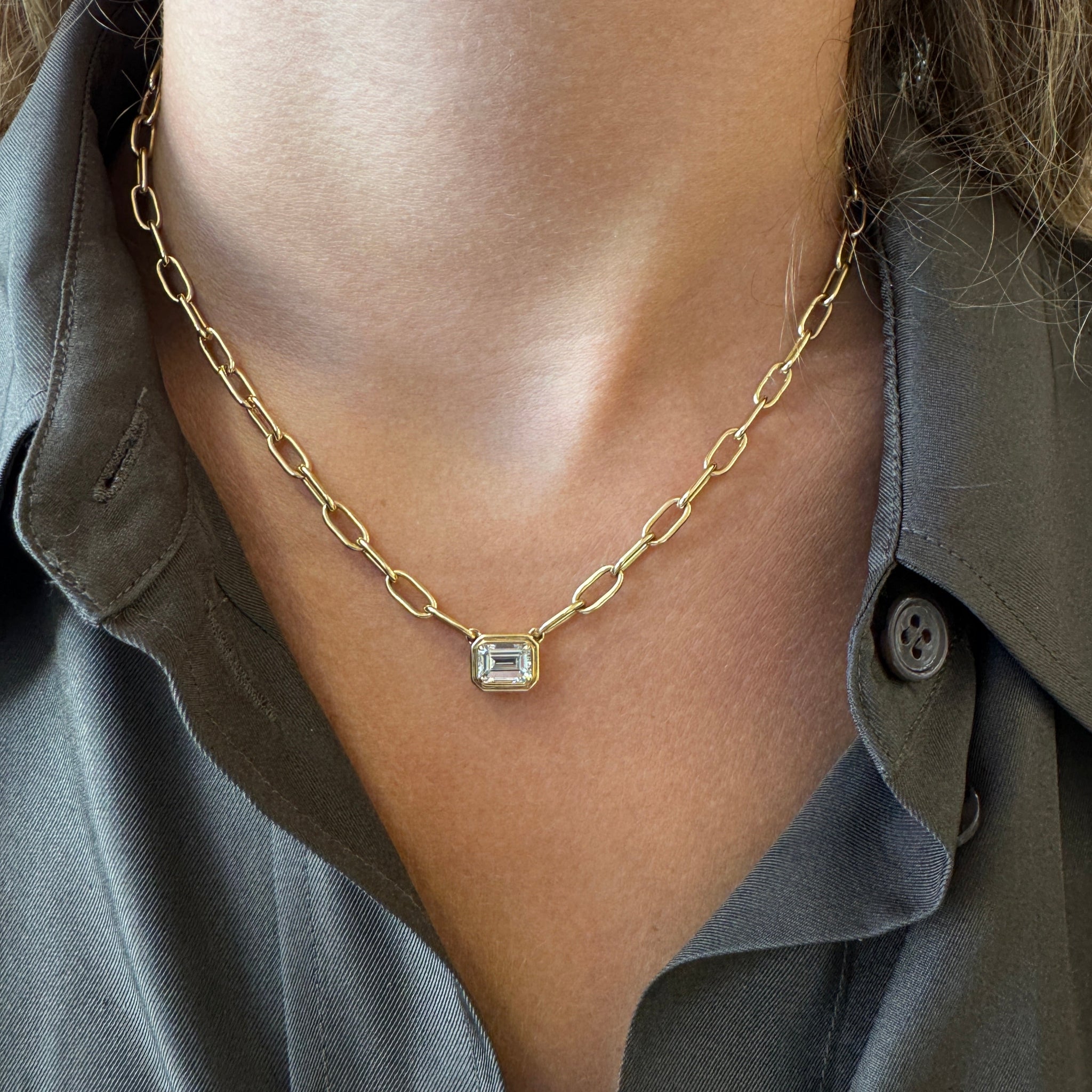 Single Stone Eleni Necklace