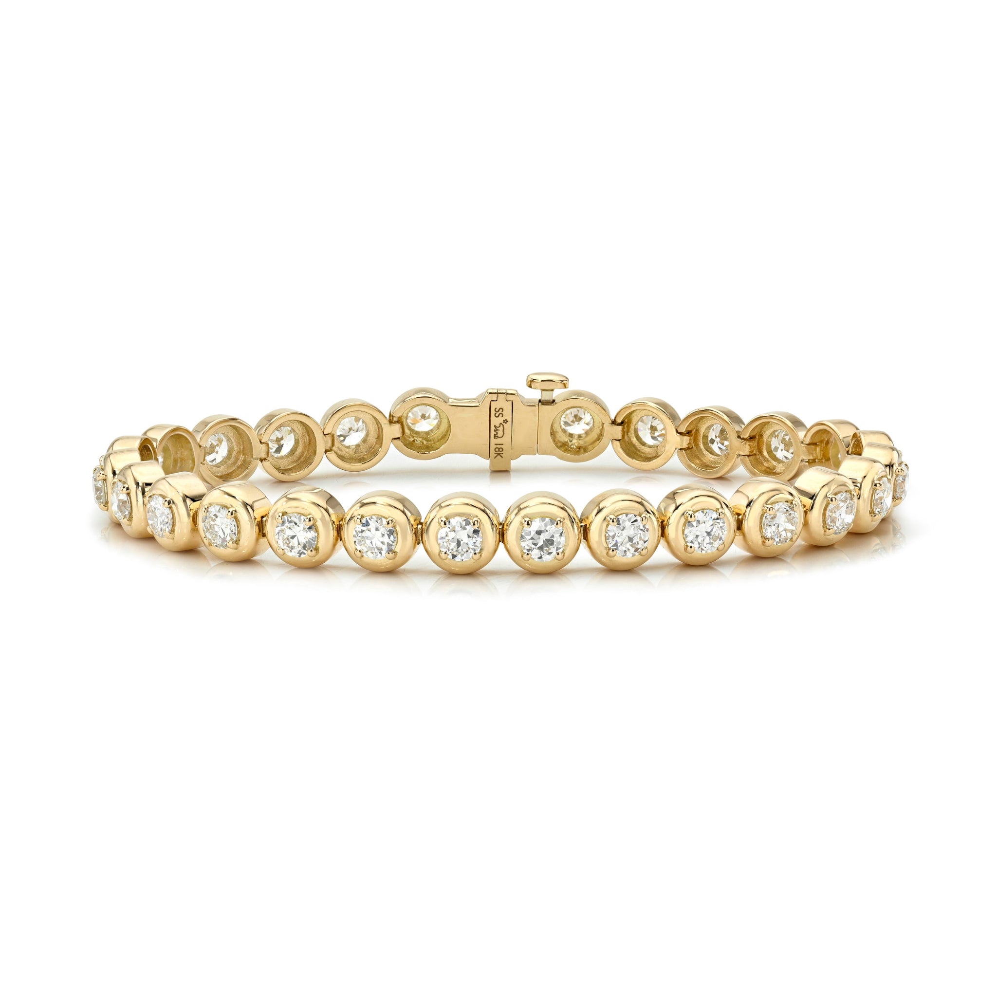 Single Stone 18K Yellow Gold Randi Bracelet