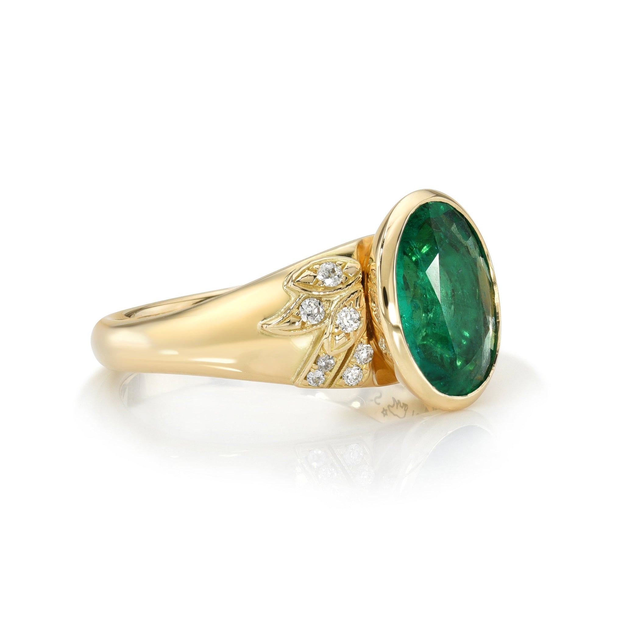 Single Stone Emerald Allison Ring
