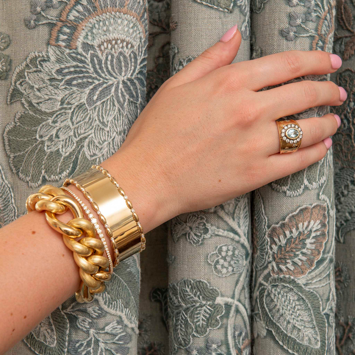 Marlo Laz Aquamarine Lexi Cigar Band