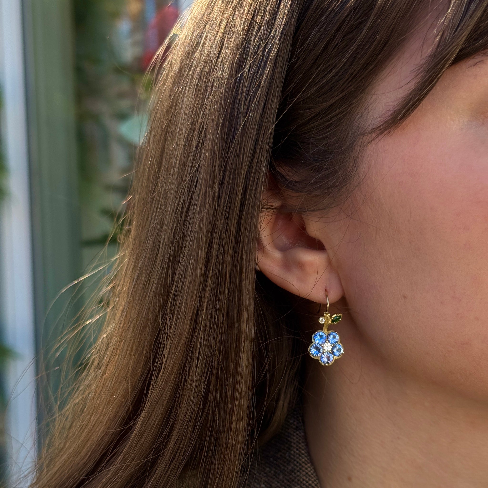 Paul Morelli Blue Sapphire Wild Child Drop Earrings