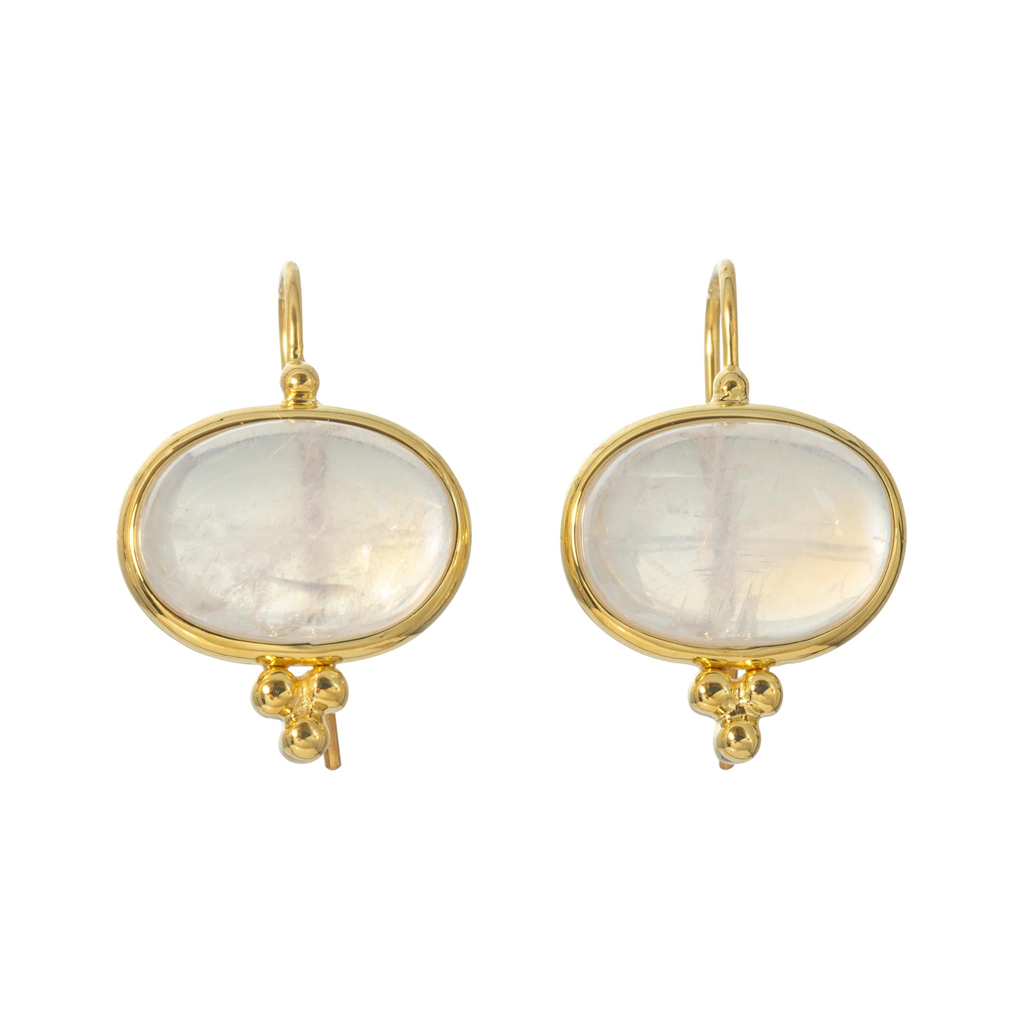Mazza Moonstone 14K Yellow Gold Capri Earrings