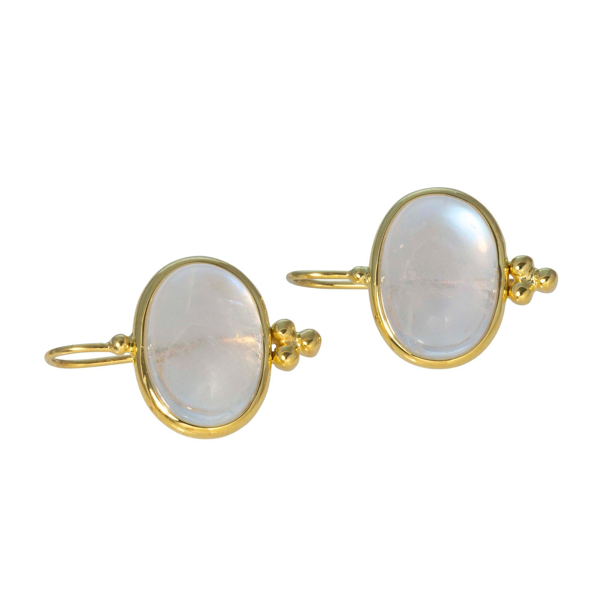 Mazza Moonstone 14K Yellow Gold Capri Earrings