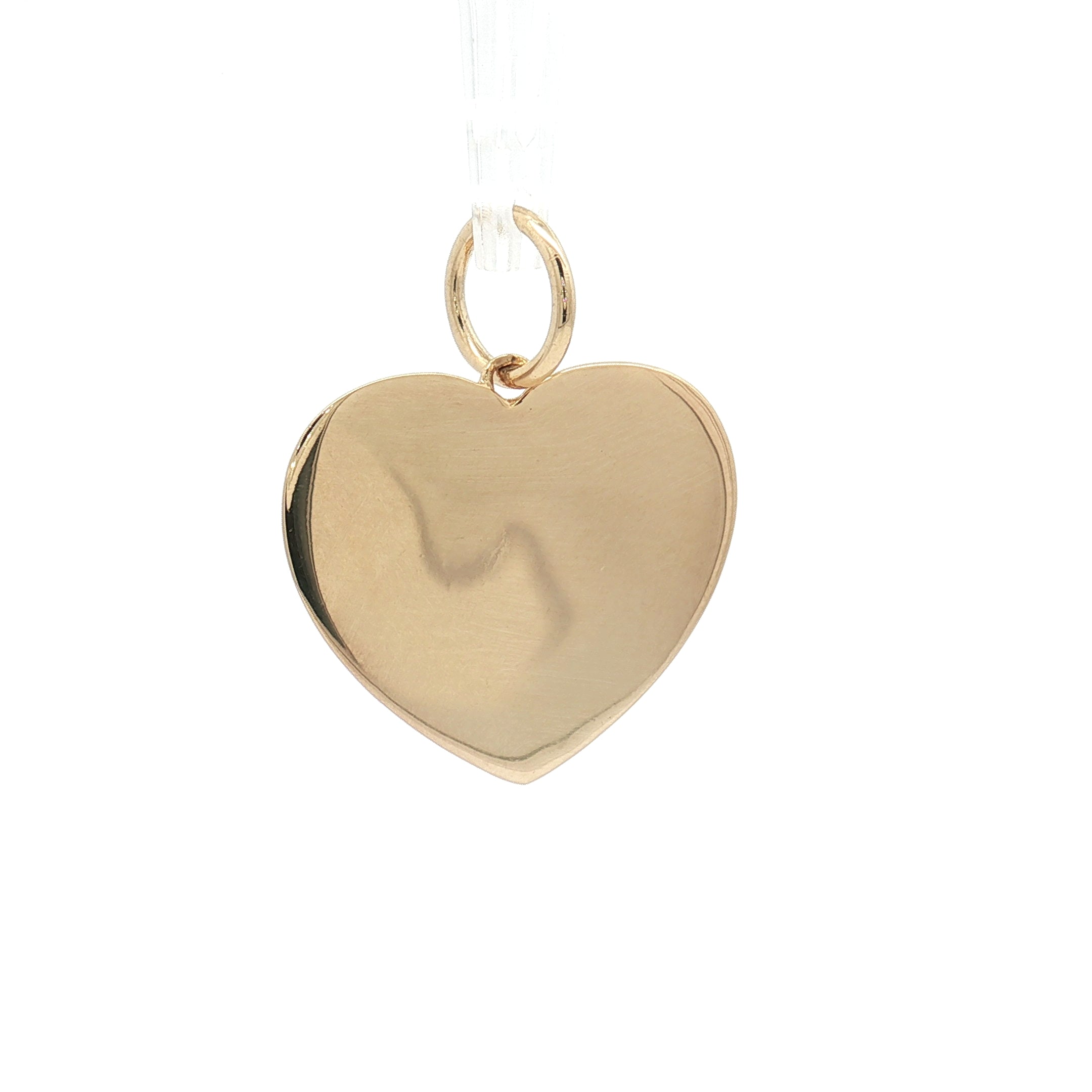 Turquoise & Diamond 14K Yellow Gold Heart Pendant