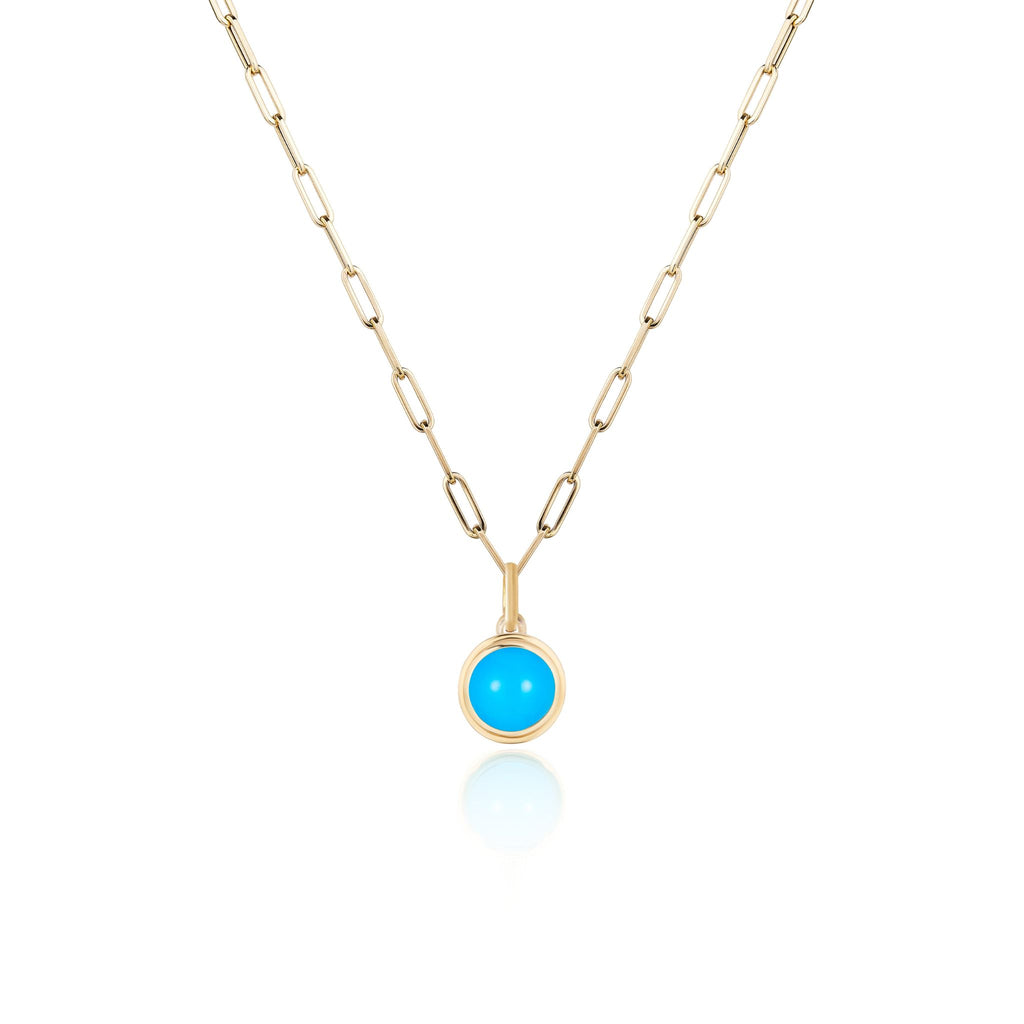 Turquoise, 18 Krt Yellow Gold Pendnt Necklce t 1stDibs Turquoise, 18 Krt Yellow Gold Pendnt Necklce t 1stDibs