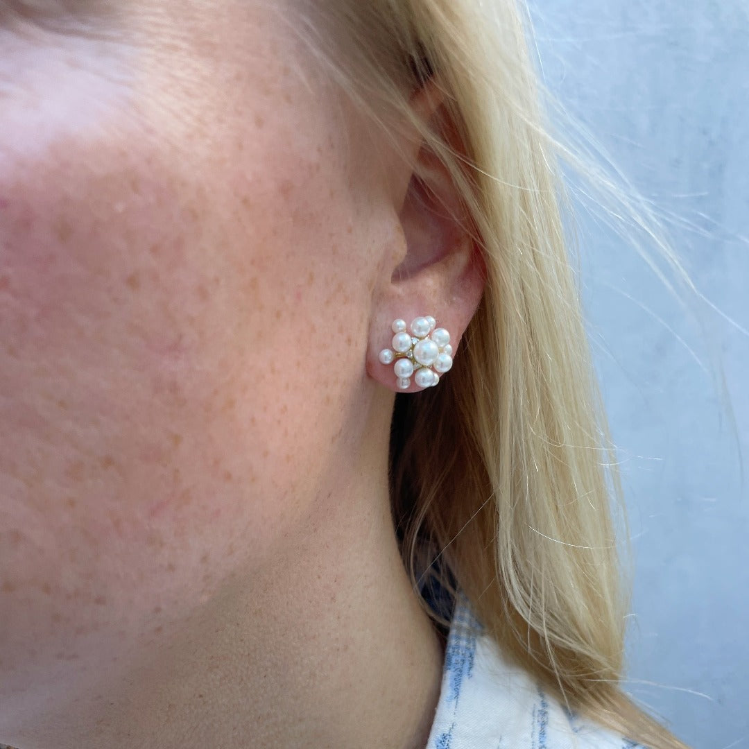 Paul Morelli Pearl & Diamond Orbit Earrings