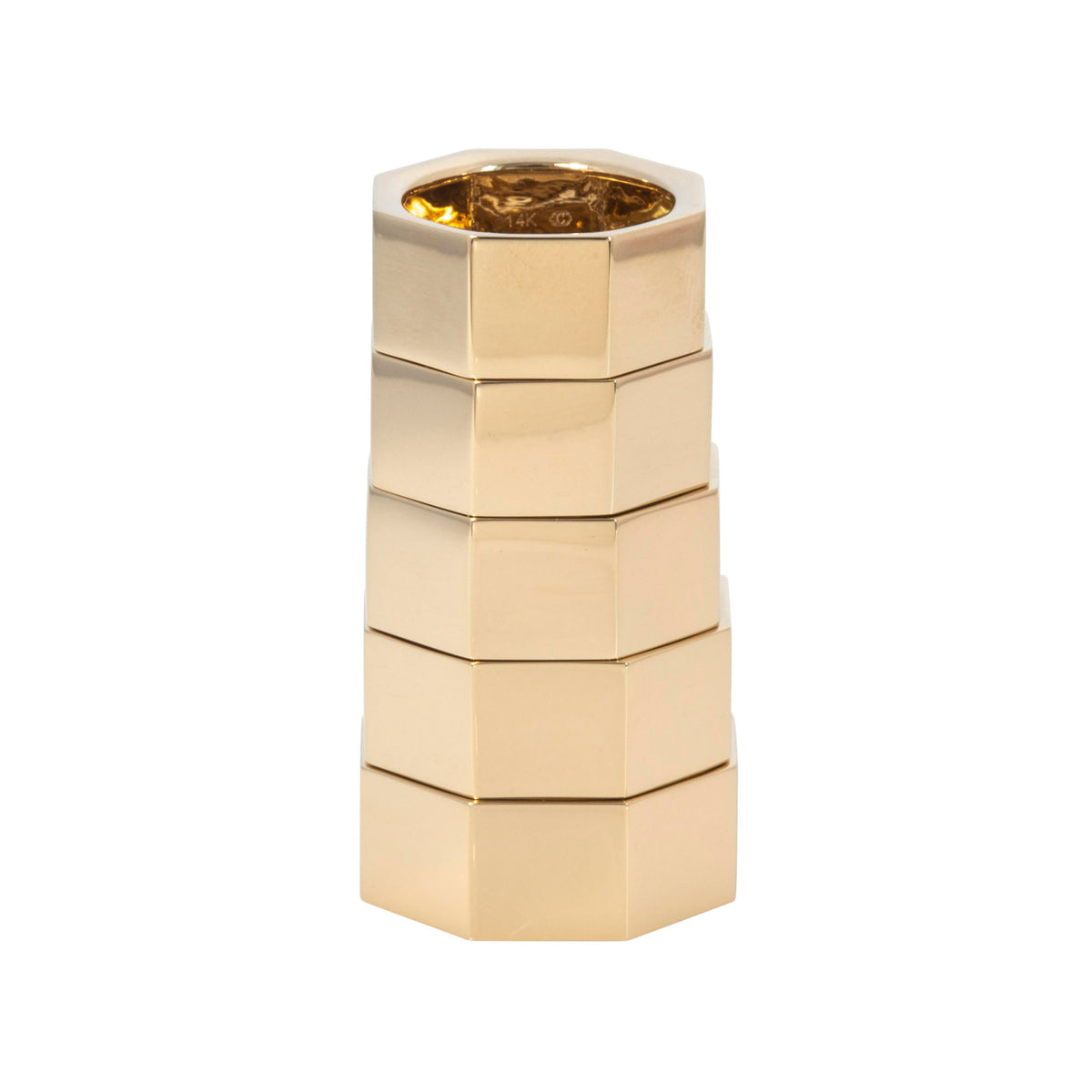 Personalized 14K Gold Family Rings