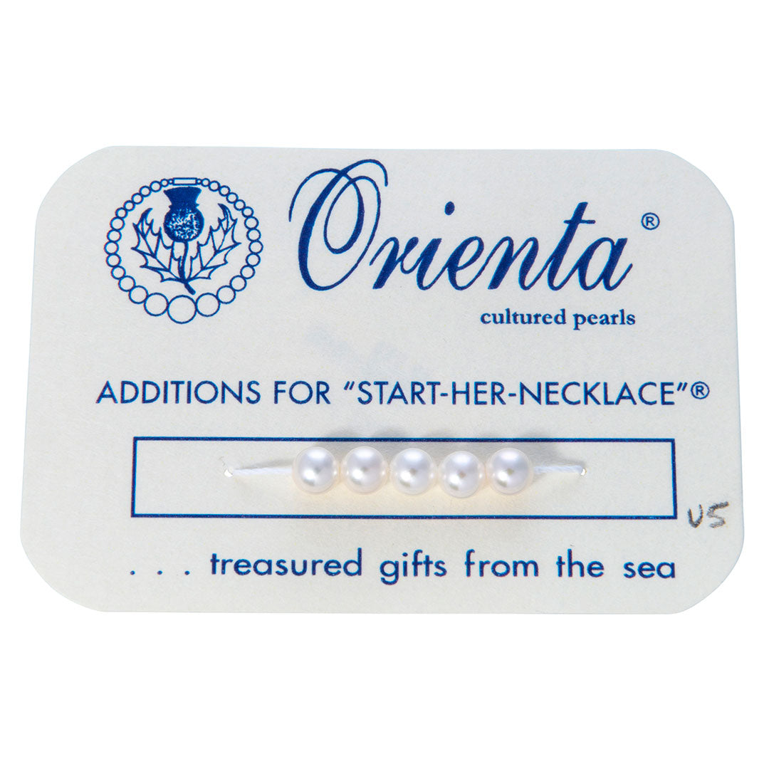 Start Her Necklace Pearl Additions Carded Inch 5mm