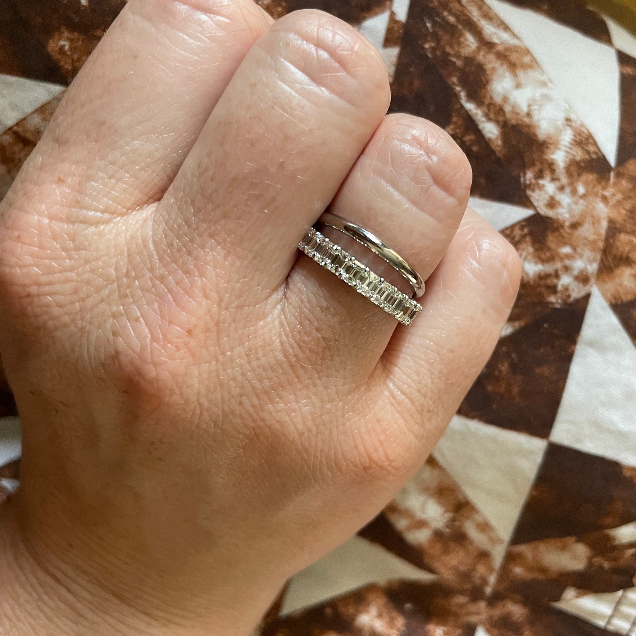 14K White Gold Regular Comfort Fit Wedding Band 2mm