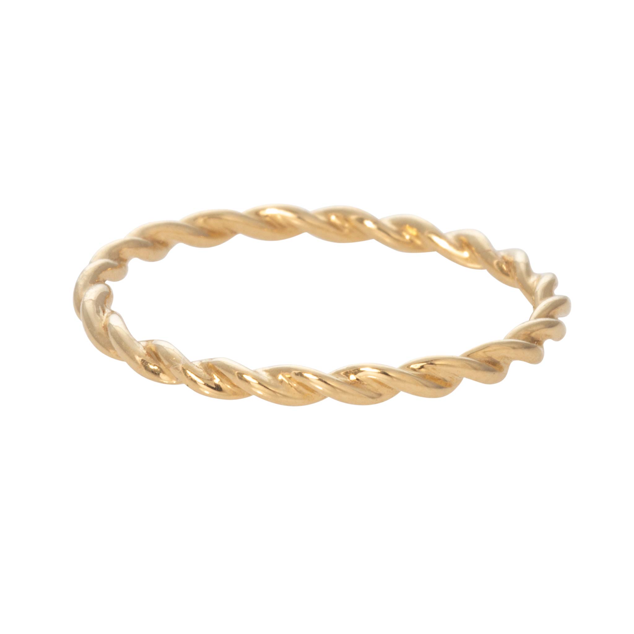 18K Yellow Gold Twisted Rope Band