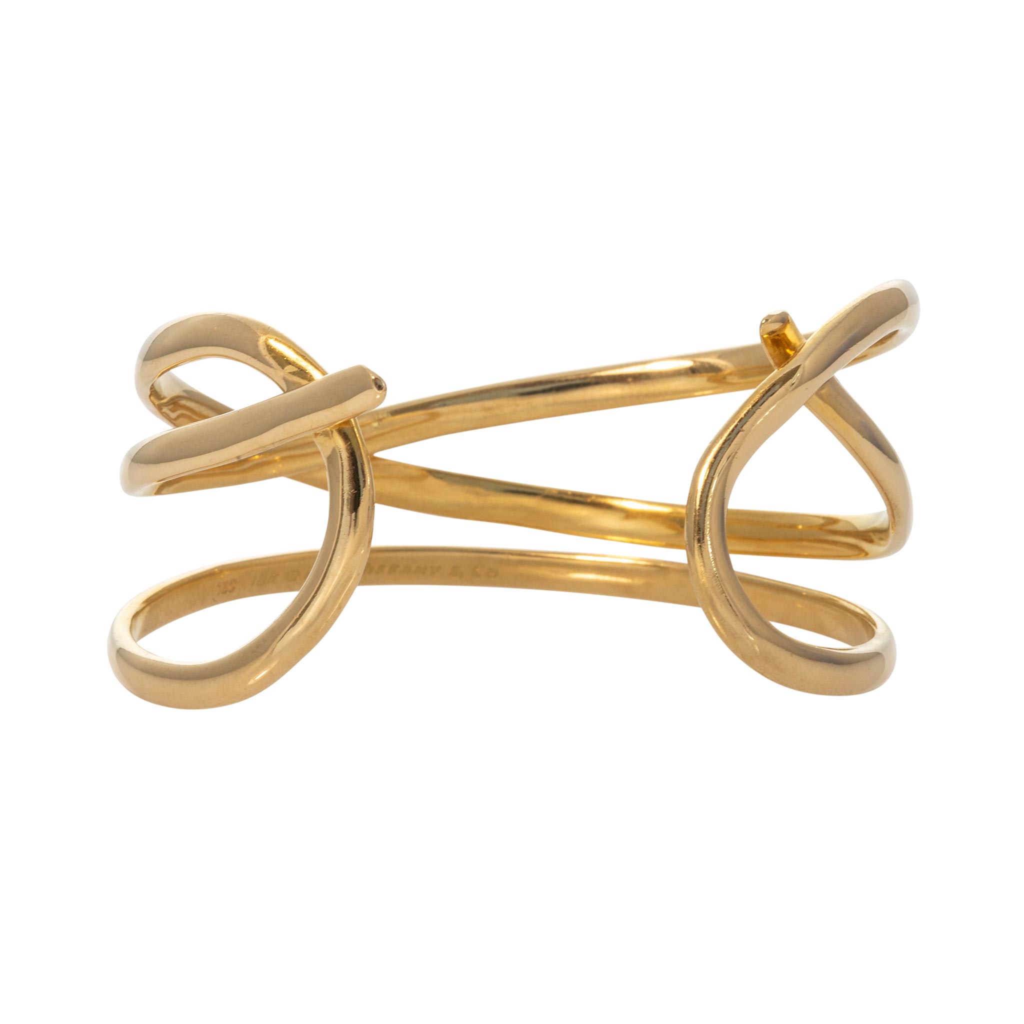 Vintage Tiffany & Co 18K Yellow Gold Cuff
