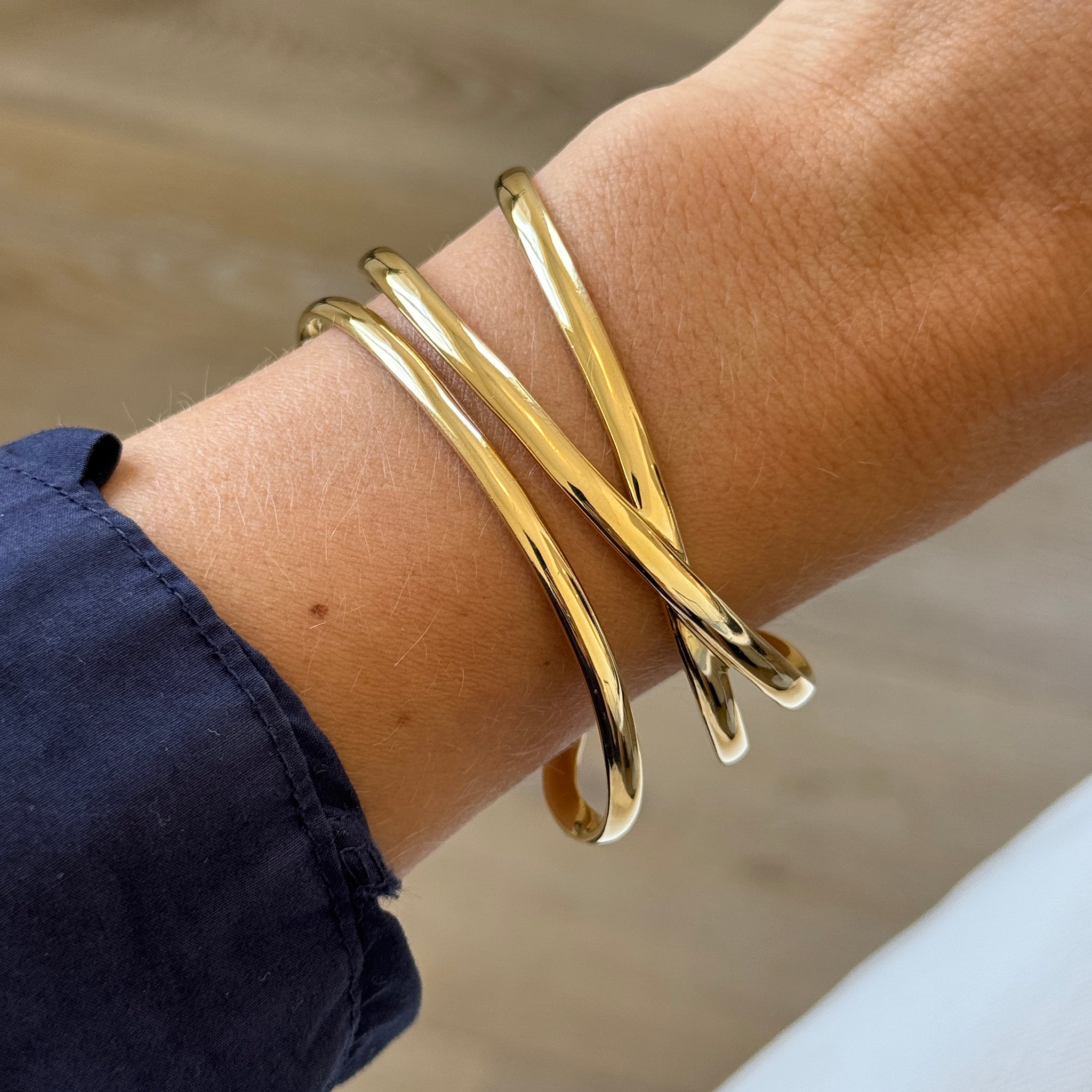 Vintage Tiffany & Co 18K Yellow Gold Cuff