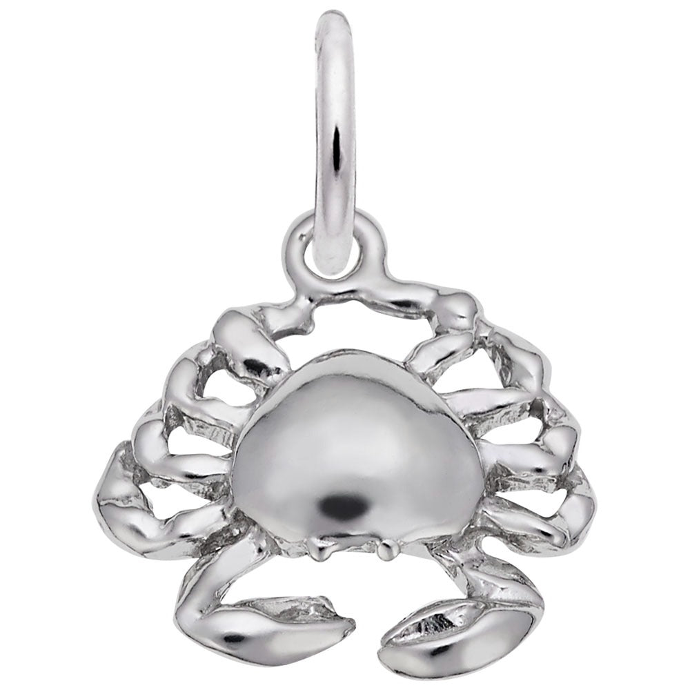Sterling Silver Small Crab Charm