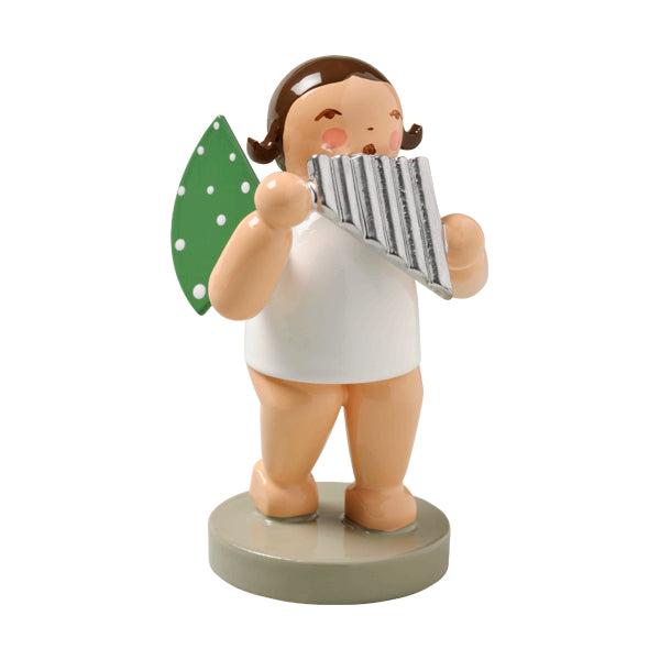 Wendt & Kuhn Angel with Pan Flute Wooden Figurine