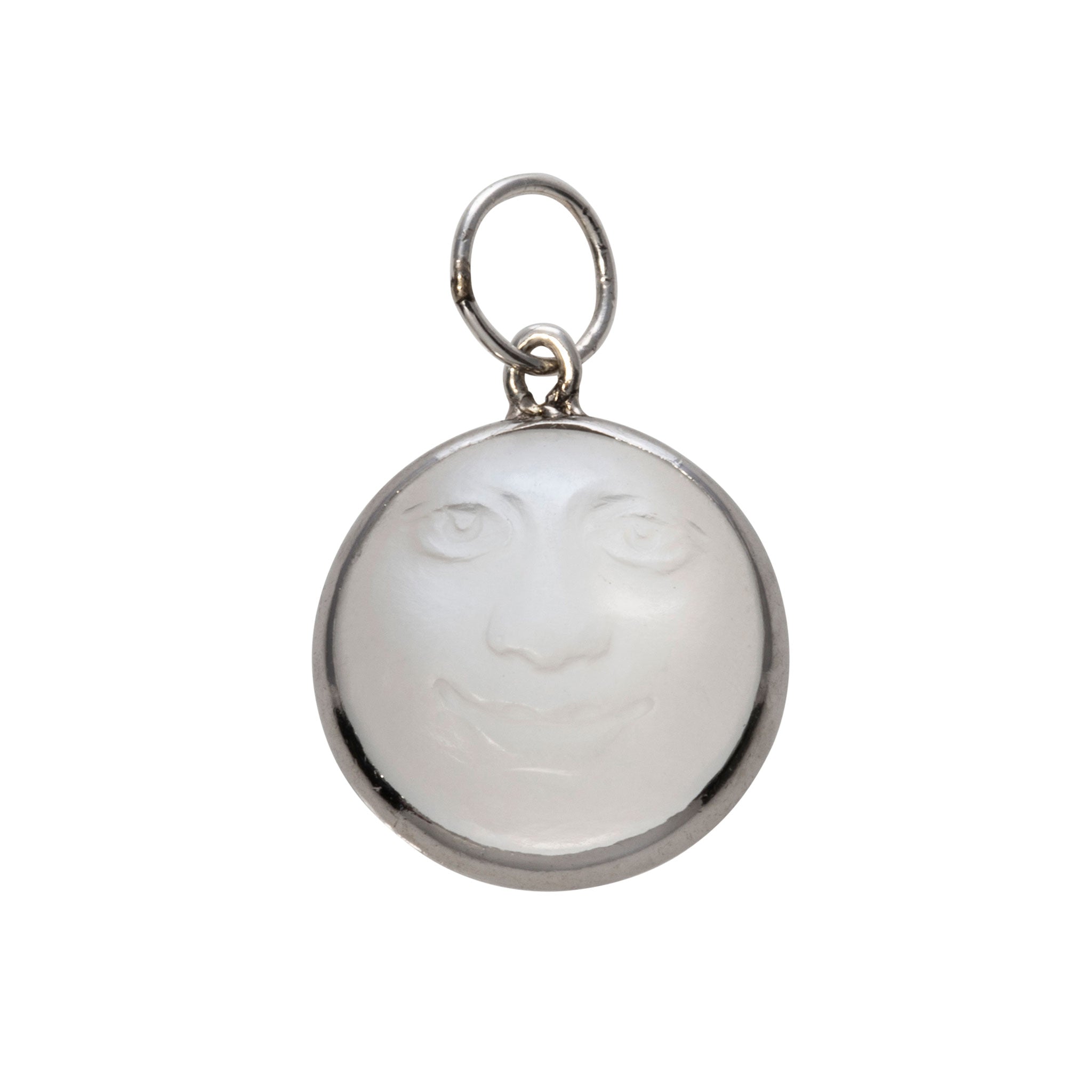 Estate Carved Man in the Moon Charm