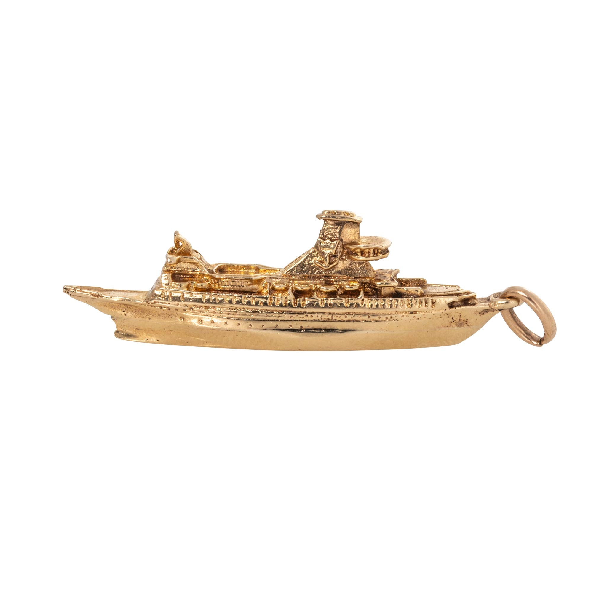 Vintage 14K Gold Cruise Ship Charm