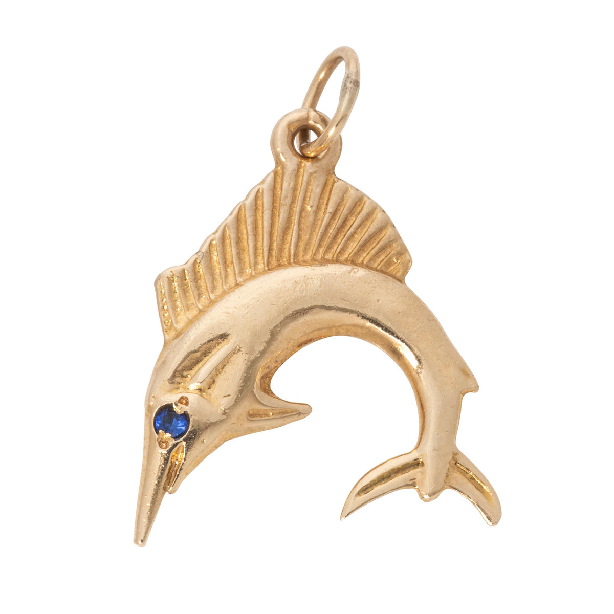 Vintage 14K Gold Sailfish Charm