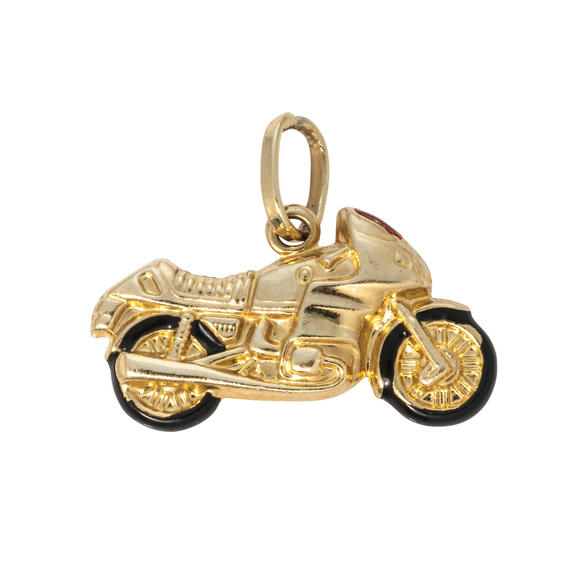 Vintage 14K Gold Motorcycle Charm