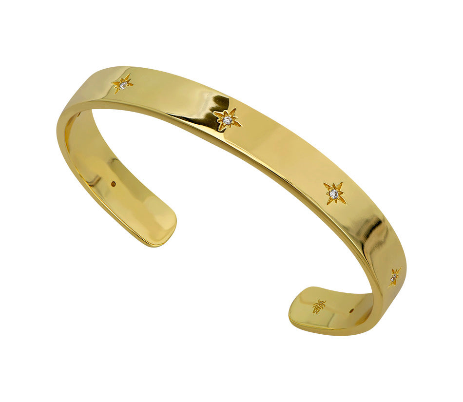 Goldbug Collection Star Set Bangle