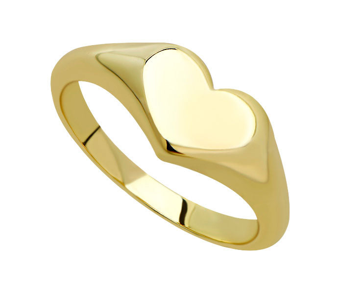 Goldbug Collection Heart Signet Ring