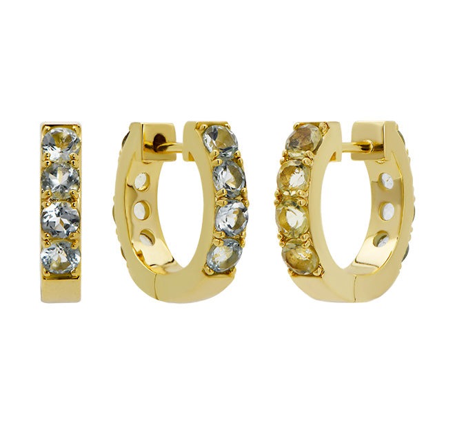 Goldbug Collection High Tide Huggie Earrings
