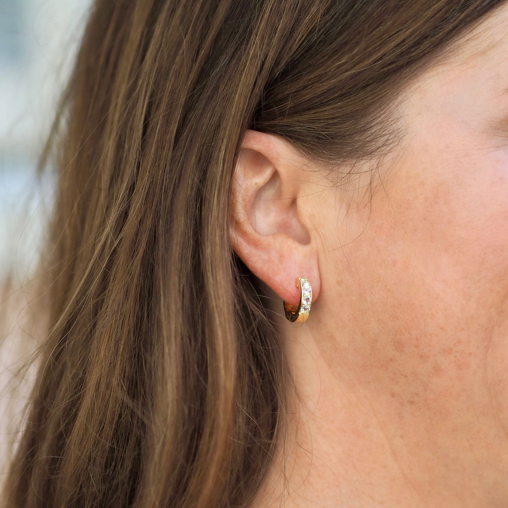 Goldbug Collection High Tide Huggie Earrings