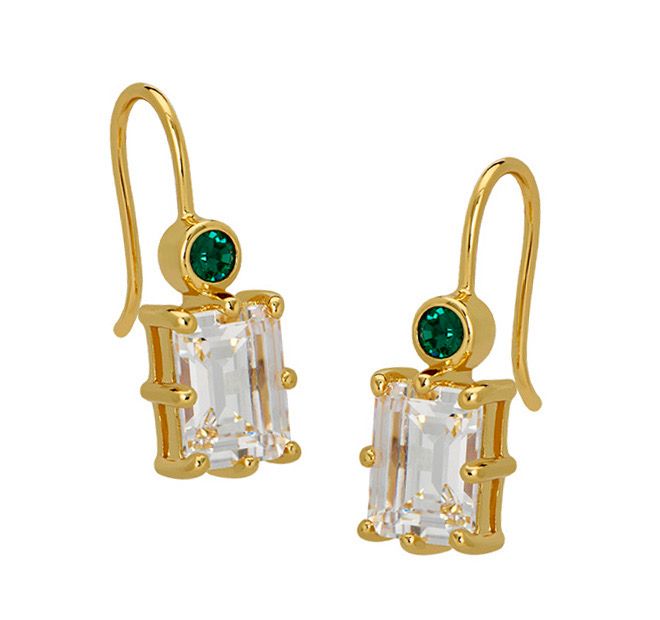 Goldbug May Birthstone Drop Earrings