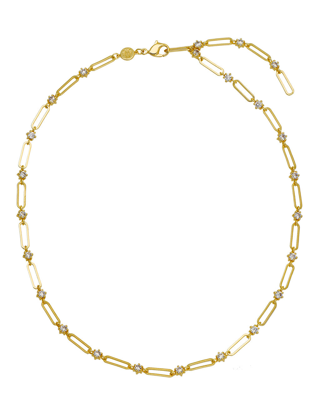Goldbug Collection Twiggy Paperclip Chain Necklace 18"