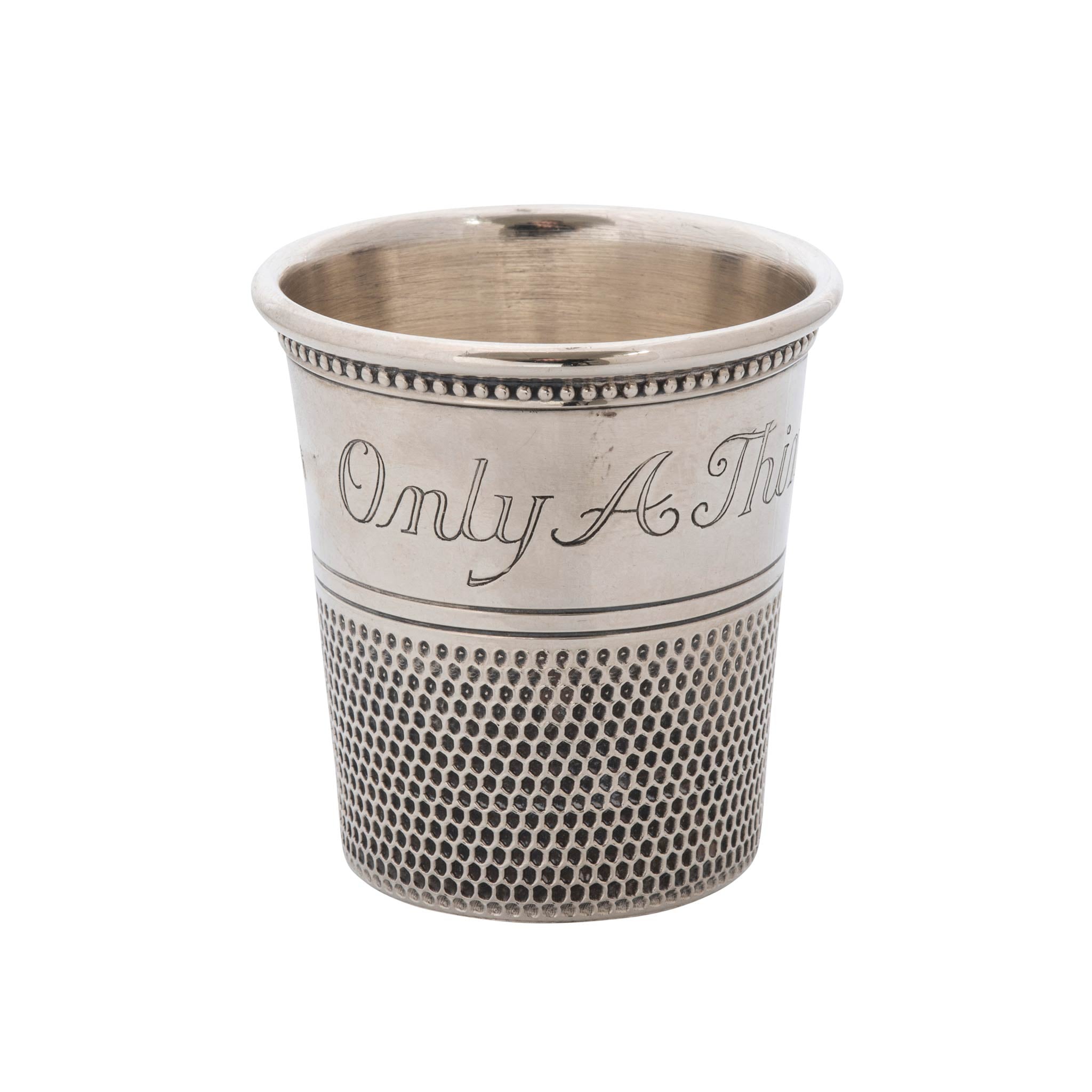 Estate Sterling Silver Only A Thimble Full Jigger