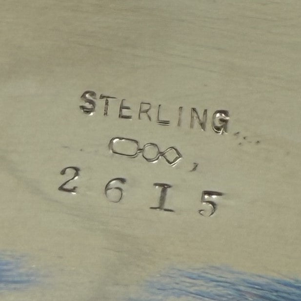 Vintage Sterling Silver Crescent-Shaped Bone Dish