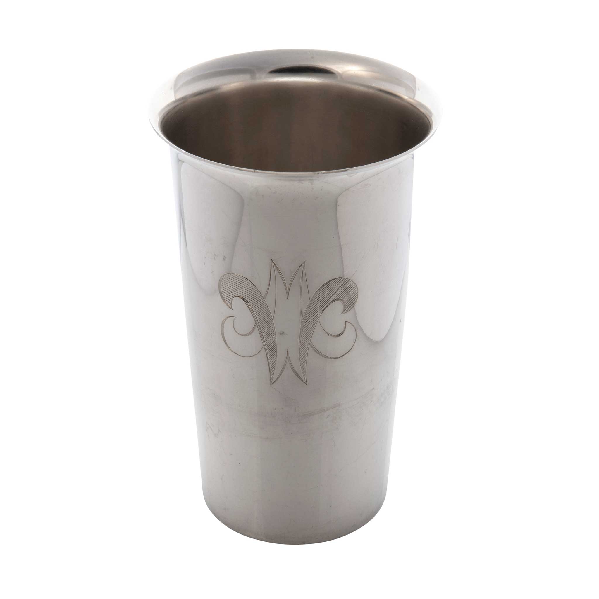 Vintage Engraved Sterling Silver Tumbler Cup S. Kirk & Son