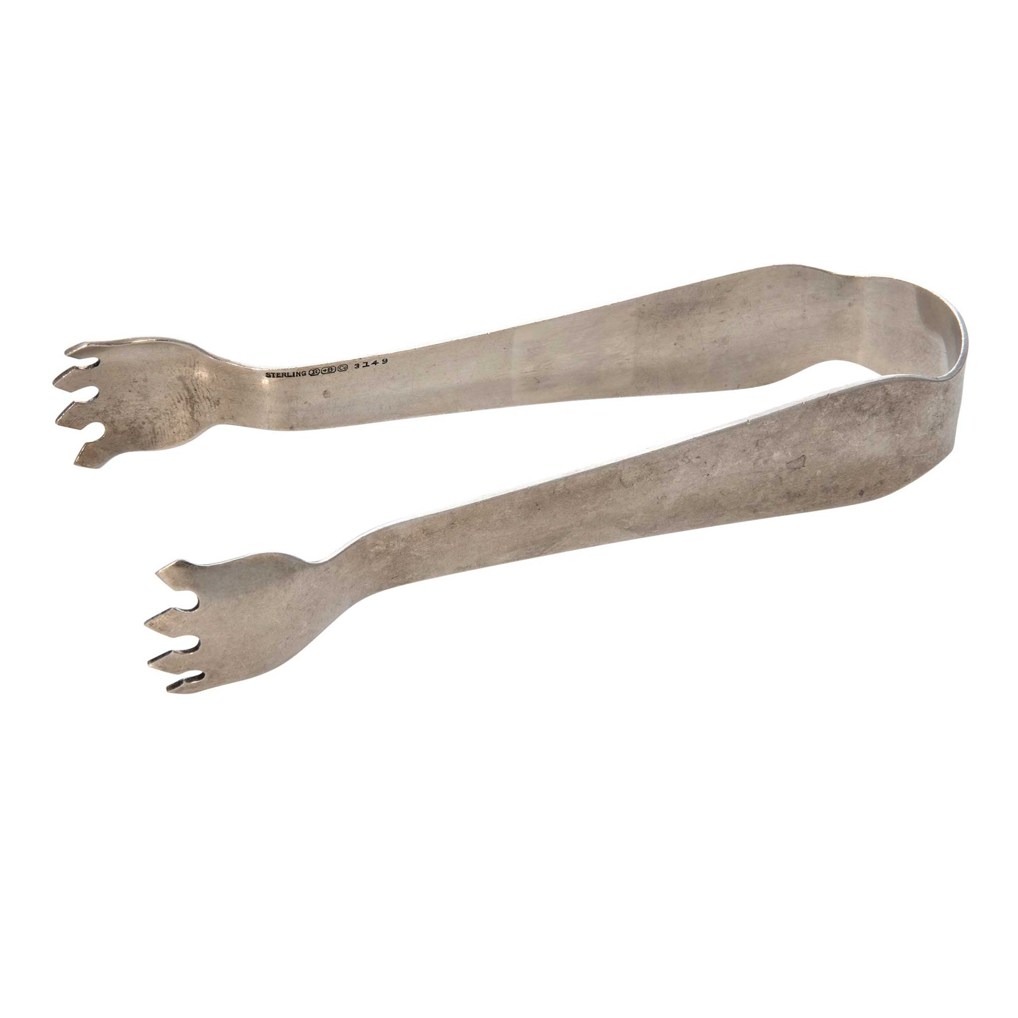 Vintage Sterling Silver Ice Cube Tongs R. Blackinton & Co. 3149