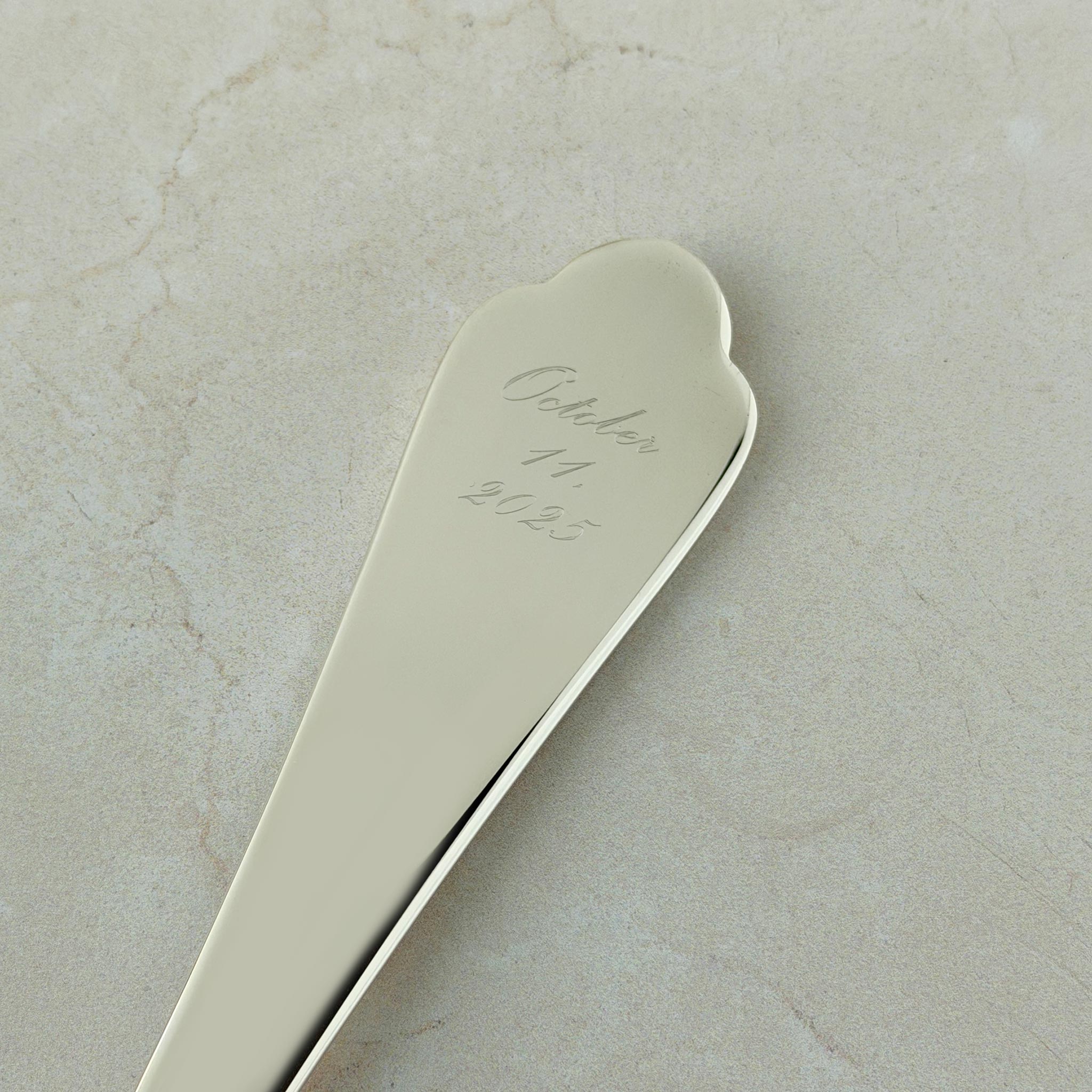 Charleston Rice Spoon with machine engraved date