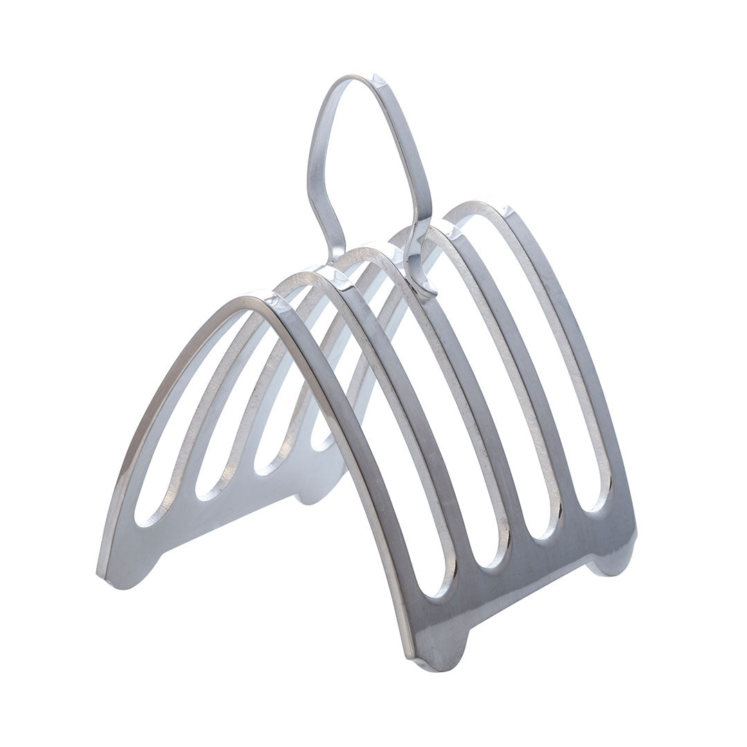 English Silver Plated Cathedral Toast Rack
