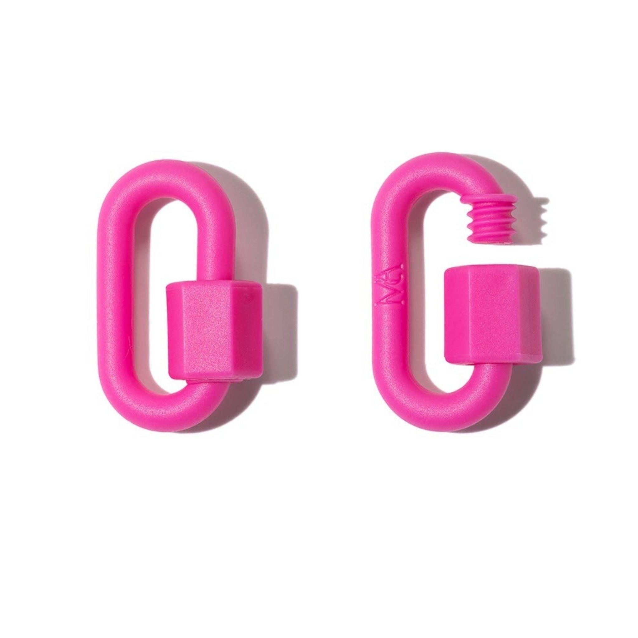 Marla Aaron Flamingo Pink Rubber Chubby Medium Lock