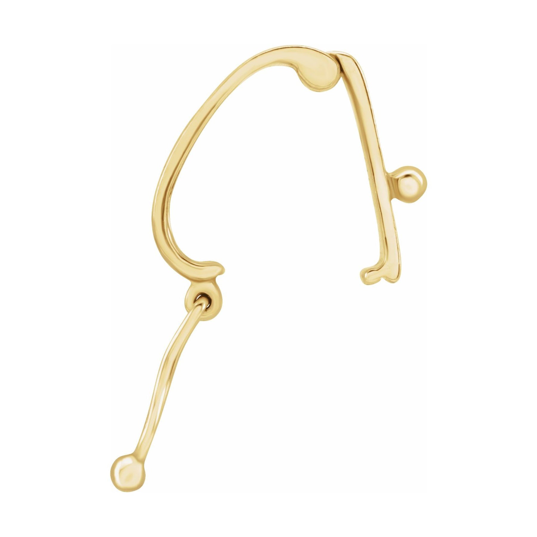 14K Yellow Gold 8x3.7mm Enhancer Bail