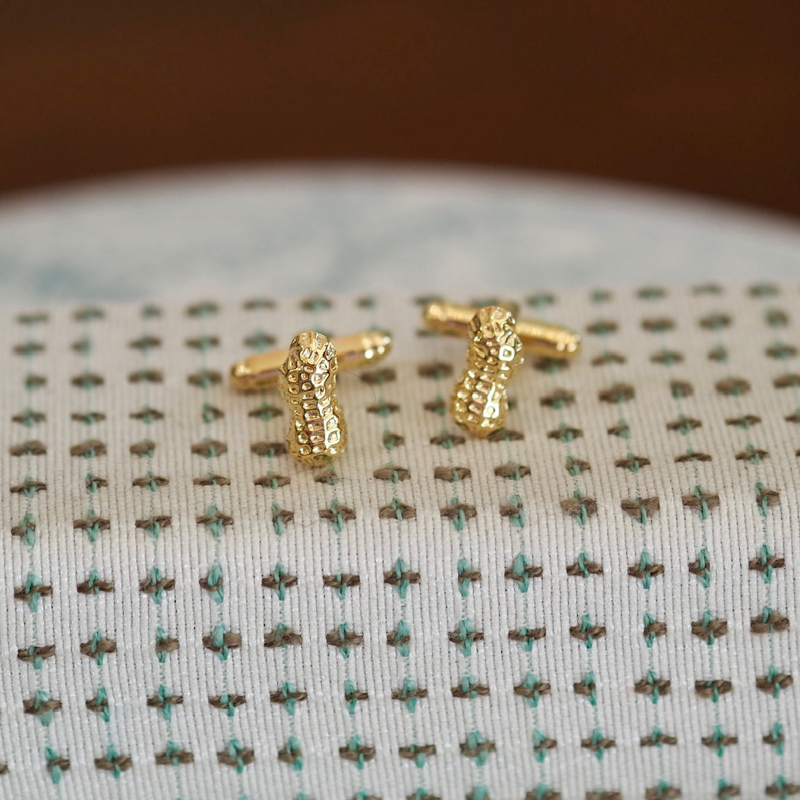 Goldbug Collection Peanut Cufflinks