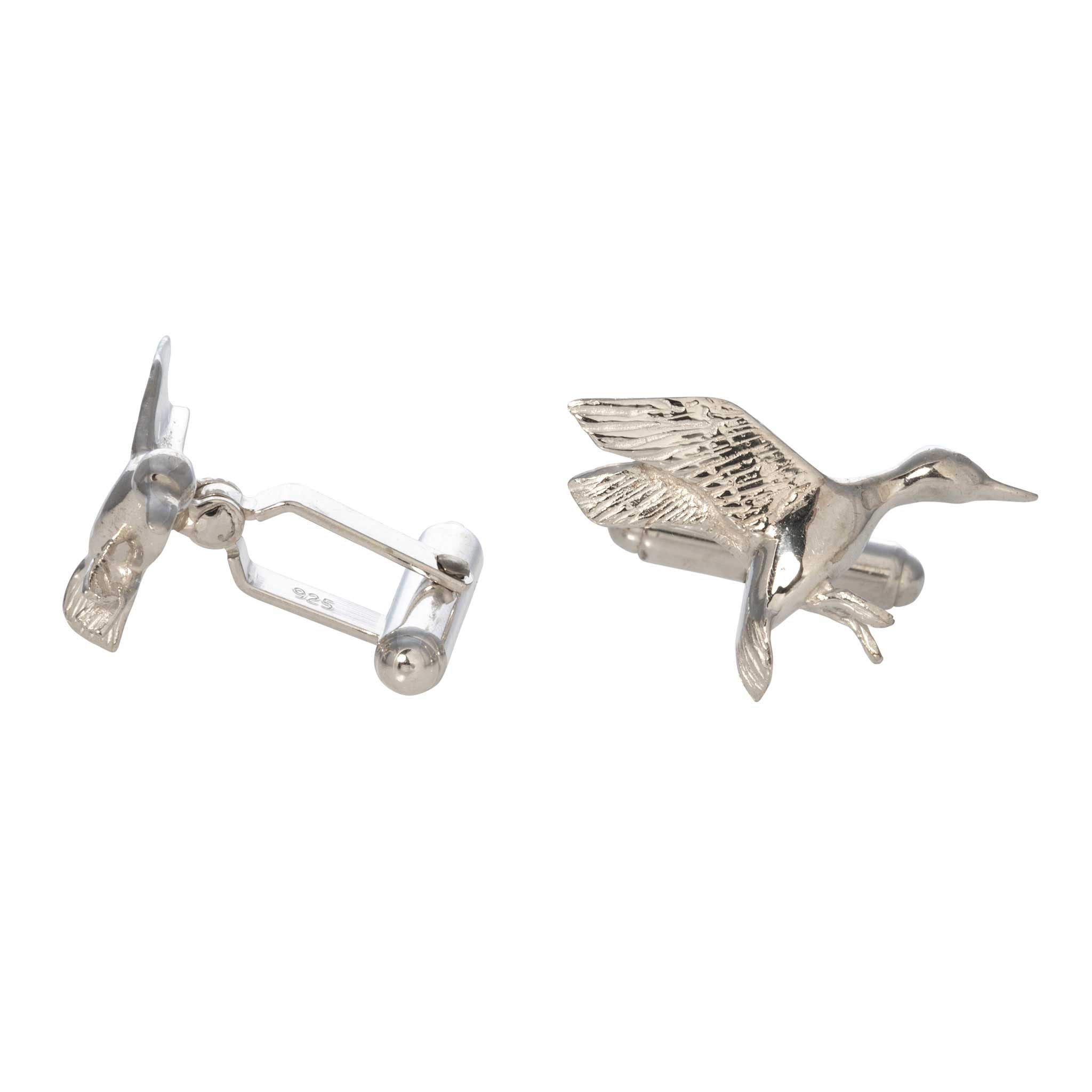 Sterling Silver SEWE Duck Cufflinks