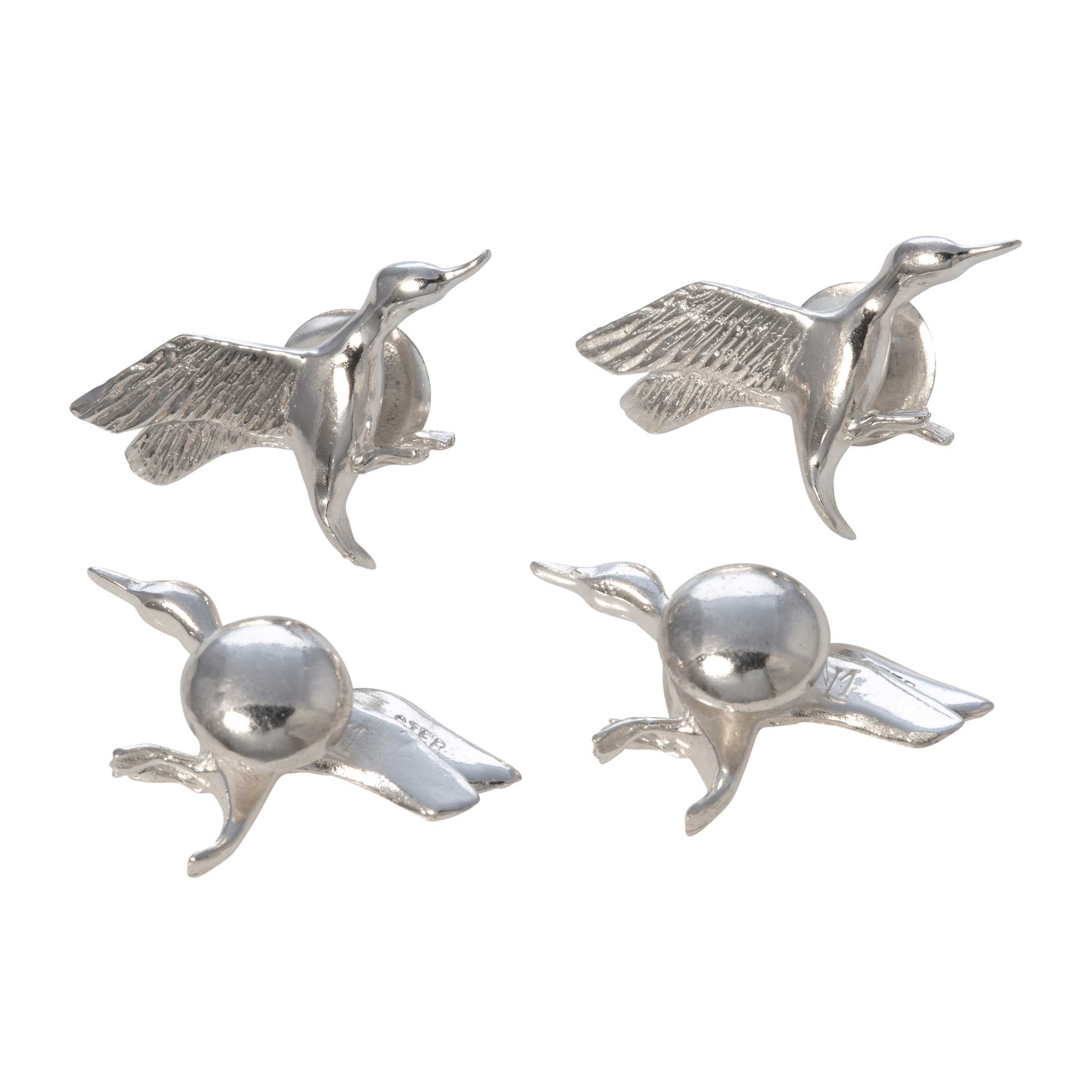 Sterling Silver SEWE Duck Dress Studs