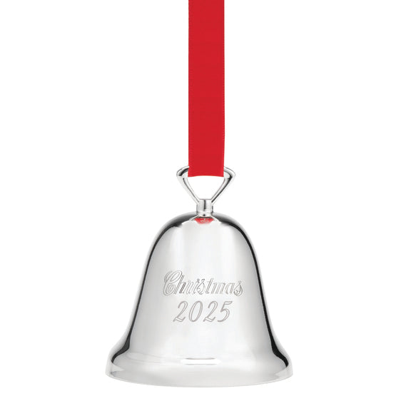 2025 Silver-Plated Christmas Bell Ornament