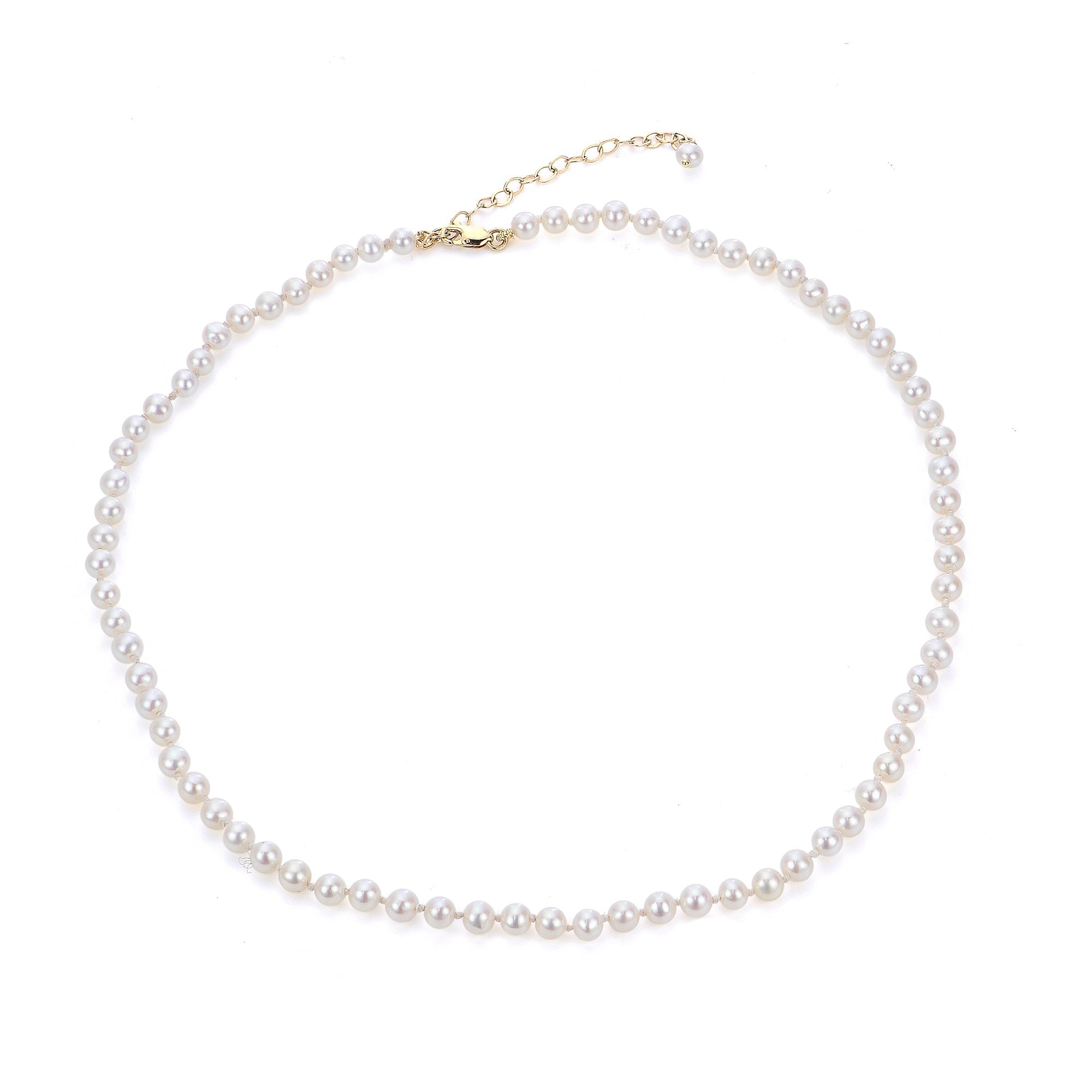 Child 4mm Freshwater Pearl 14K Yellow Gold Necklace