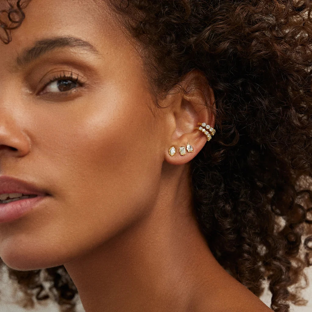 Jade Trau Envoy Pear-Shaped Diamond Stud Earrings